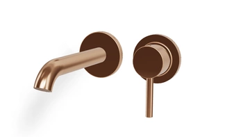 PALAZZANI MIDI Bateria umywalkowa podtynkowa Brushed Rose Gold