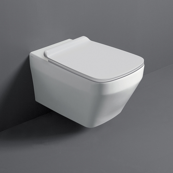 Miska WC wisząca Simas Baden Baden Rimless BB18 + zestaw montażowy