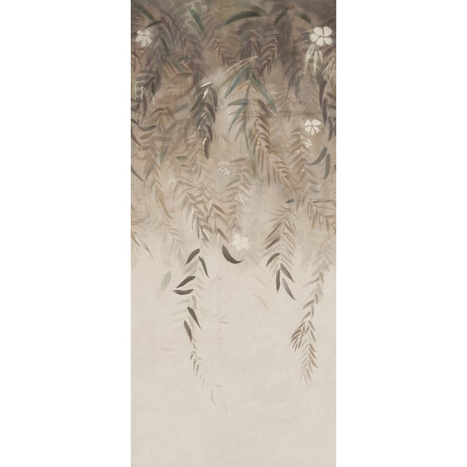 Płytka wielkoformatowa Supergres Rayclay Dec Incanto ścienno-podłogowa 120x278 motyw roślinny beżowy