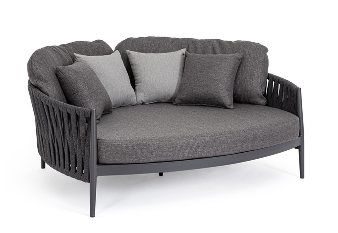 BOLZANO Sofa ogrodowa Juno aluminium antracyt