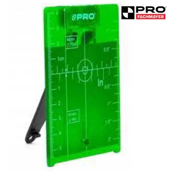 Tarcza celownicza wiązki lasera PRO-LA126  LT-G105 z podpórką i magnesem do laserów zielonych