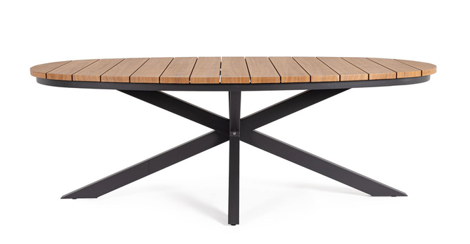 Stół ogrodowy Zefiro 218 x 115 cm BOLZANO aluminium - EKSPOZYCJA