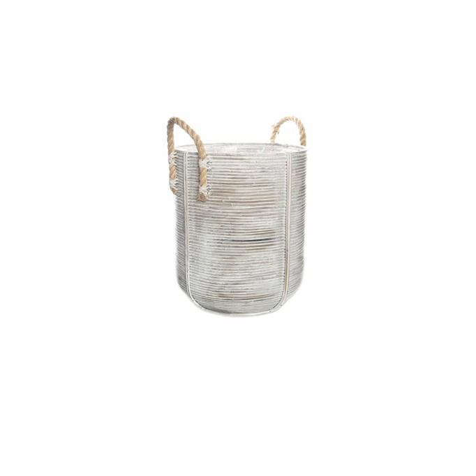 Kosz rattanowy AMIENS ⌀40cm x wys. 45cm naturalny