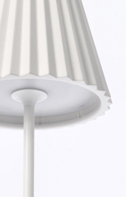 Lampa ogrodowa metalowa BOLZANO LED Artika H36 biała 36 cm