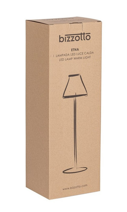 Lampa ogrodowa LED BOLZANO Etna H38 biała metalowa 38 cm