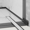 Listwa brodzikowa czołowa, Czarny mat 130cm LSBM-0005