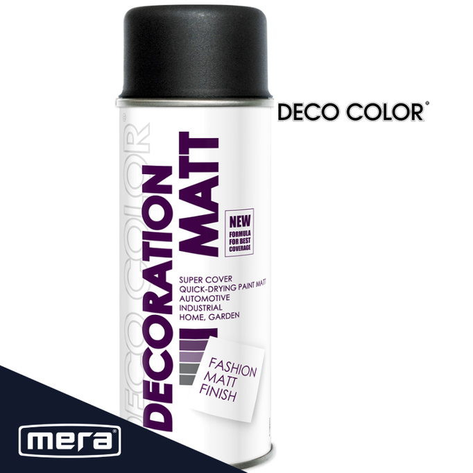 Spray Deco Color Decoration Mat Black Ral 9005 400ml 199 005