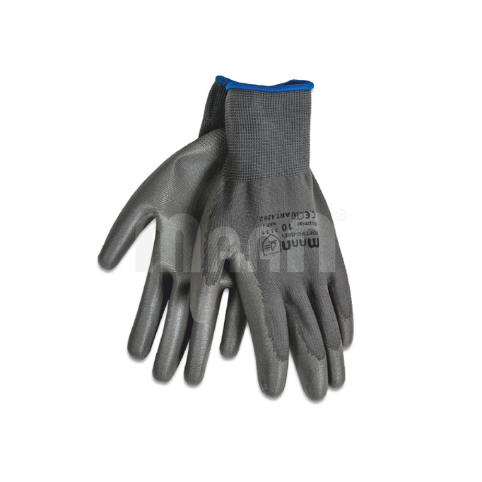 RĘKAWICE SOFT PU-GREY ROZMIAR 10