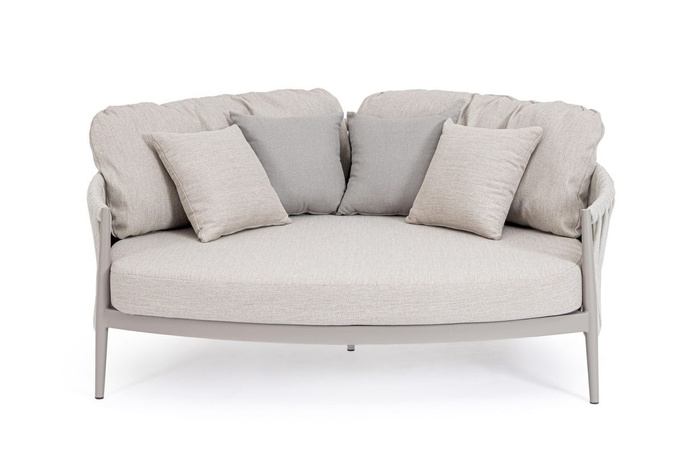 Łóżko ogrodowe BOLZANO Juno aluminium beż