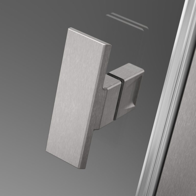 RADAWAY DRZWI DO WNĘKI NES BRUSHED NICKEL DWS I 120cm LEWE