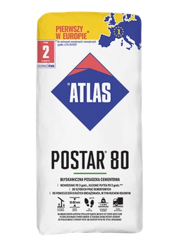 Postar 80 Atlas błyskawiczna posadzka cementowa 10-80 mm 25kg