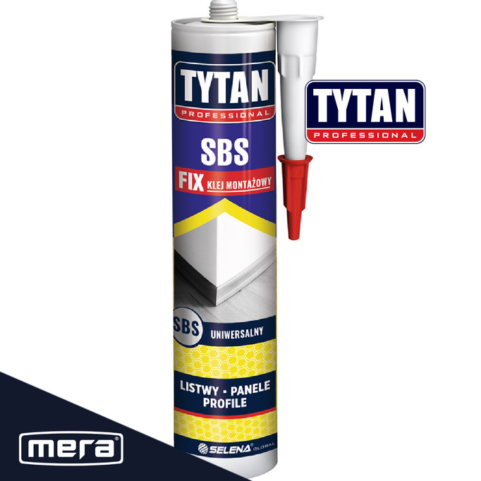 Tytan klej montażowy SBS FIX żółty 290 ml