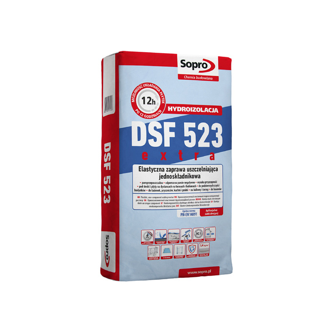 Sopro DSF 523 Elastyczna zaprawa uszczelniająca jednoskładnikowa 4kg