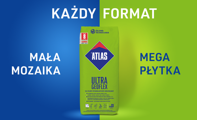 Atlas Geoflex Ultra gelové lepidlo 2–15 mm, vysoce elastické, deformovatelné 22,5 kg