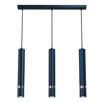 Lampa wisząca MILAGRO Jacker MLP7726 niebieski/złoty - EKSPOZYCJA