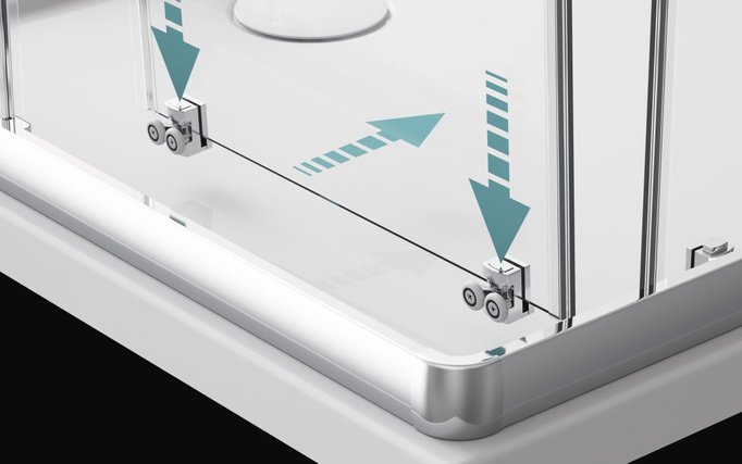 Radaway Cabina Idea Black Kdd Door 80 Right