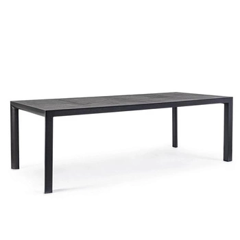 Stół ogrodowy BOLZANO Malaga 220x100/74 cm antracytowy