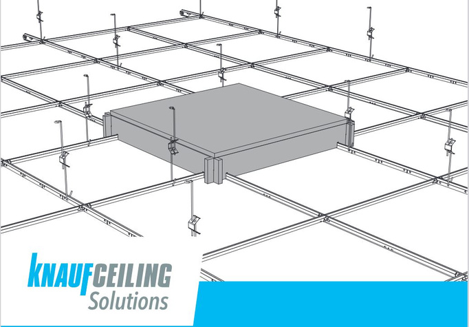 Knauf Osłona , skrzynka osłonowa przeciwpożarowa AMF 600x600 - osłona do opraw wbudowanych 19/600/600mm wys. 100mm