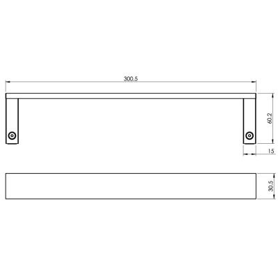 STELLA Kobe reling na ręcznik 30cm 10.112-B