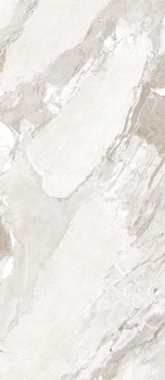 Dlaždice ve formátu na zeď, lesk 120x260 6 mm napodobování mramorové bílé