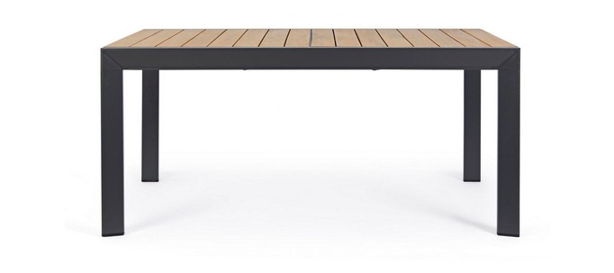 Stół rozkładany ogrodowy BOLZANO Bolonia 160-240 cm antracytowy - EKSPOZYCJA