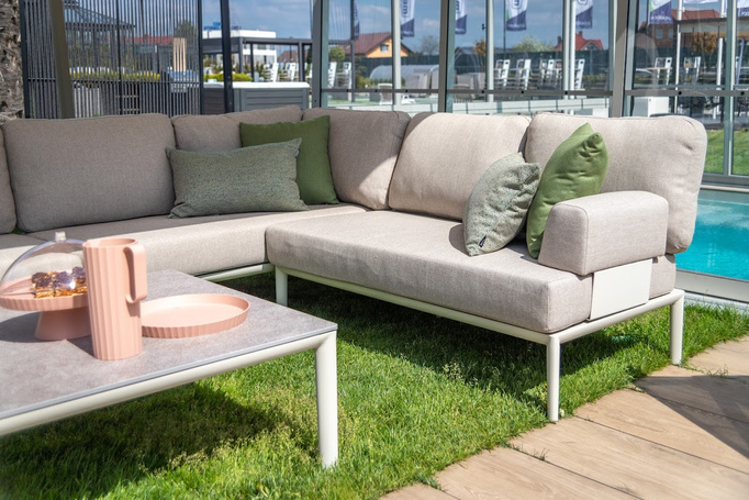 Meble ogrodowe Bolzano GIACOMO aluminium beż