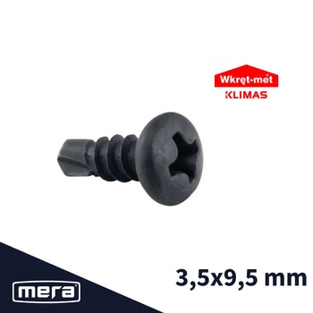 Šrouby s vlastním šroubem Tex 3,5x9,5 1000 ks