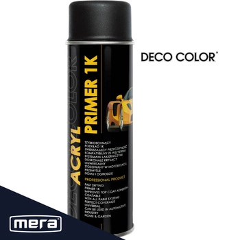 Spray Deco Color lakier akrylowy primer 1k czarny podkład  500ml 20545