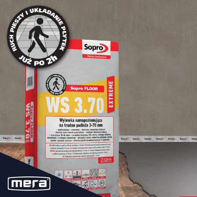 Sopro WS 3.70 extreme - Wylewka samopoziomująca na trudne podłoża 3-70mm 25kg 291