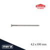 Wkręt-met gwoździe budowlane 4,2x100 czarne 5kg