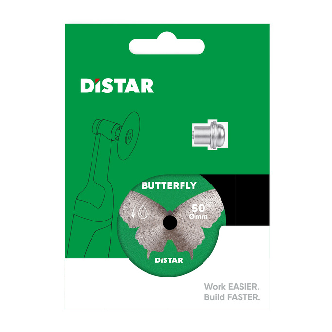 DISTAR Tarcza diamentowa 50x0,6x5,8H/3,2-3,0F z trzpieniem  Butterfly na mokro