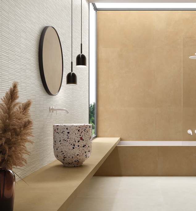 Płytka TERRE MINI IRREGOLO BIANCO ścienno-podłogowa 60x120 beżowy
