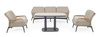 Stół ogrodowy 135cm x 83cm BOLZANO Tacito antracyt/beż