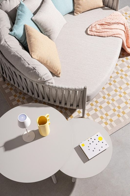 Łóżko ogrodowe BOLZANO Juno aluminium beż