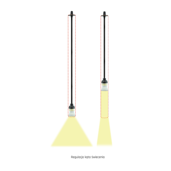 Uhlík 1x5w LED ML182 Milagro zavěšená lampa