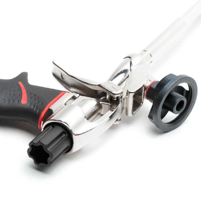 Pistolet do piany Aluminiowy, niklowany BT001 PRO-BT001