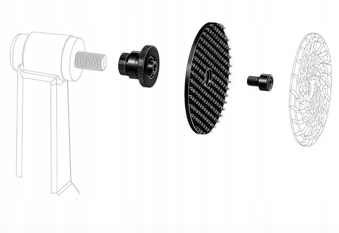 DISTAR ZESTAW ADAPTERÓW DO POLEROWANIA DLA GRAWERA Support d19хd5,8/9,6