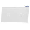 Livolo panel szklany biały podwójny 7011-61 włącznik 1+1