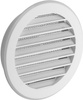 Kratka Wentylacyjna okrągła z siatką Biała Ø 125mm