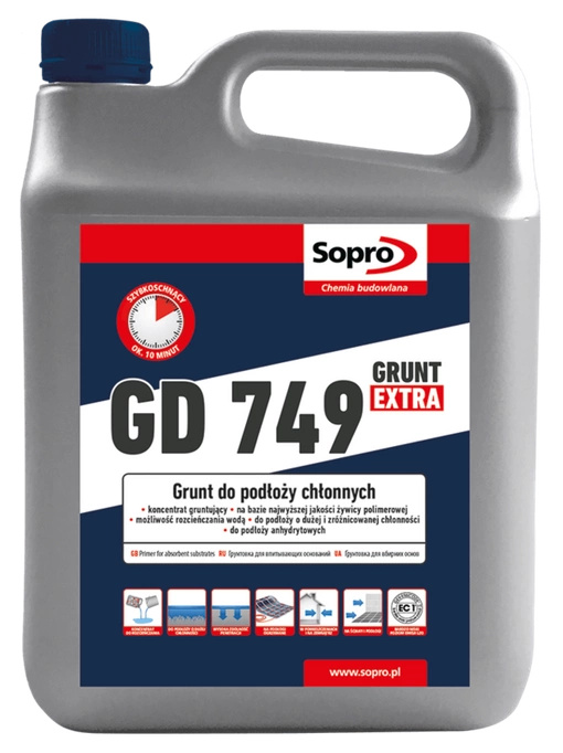 Sopro GD 749  grunt - koncentrat gruntujący do podłoży chłonnych 4kg