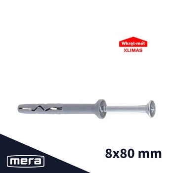 Wkręt-met kołki szybkiego montażu 8x80 100 szt.