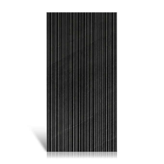 Płytka Italgraniti Shale Ribbed Dark ścienno-podłogowa mat 60x120 3D czarny