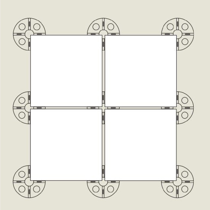 Terasové polštářky -Adjustable Star T 10-15mm