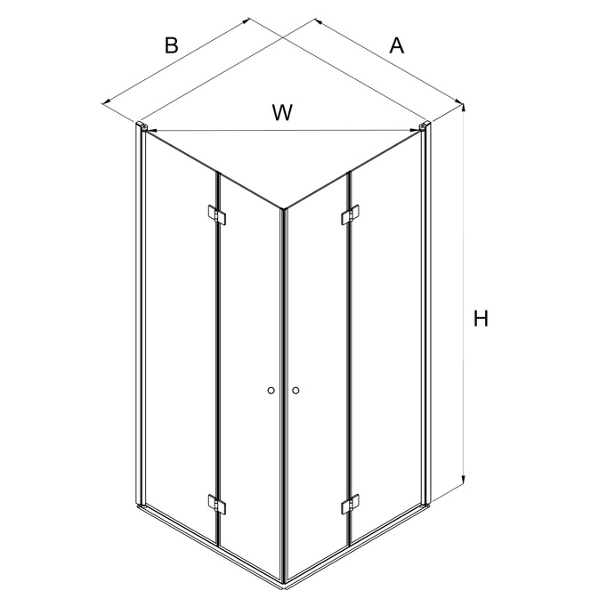Kabina prysznicowa 80x80 6mm chrom Victoria II DESSI HOME