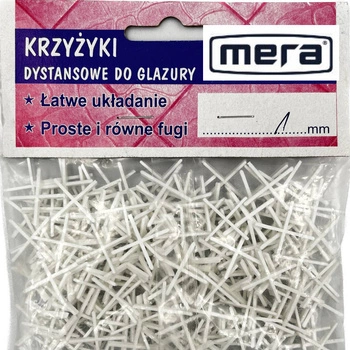 Krzyżyki do glazury 1mm -200 sztuk