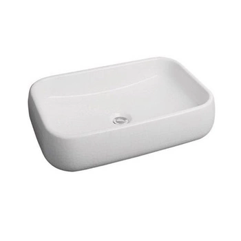 Shui Comfort Top -Up Washbasin 60x40cm Obdélníkový, lesk, bílý.