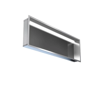 MCJ Półka podtynkowa z oświetleniem LED czarna matowa 100x32,5 cm