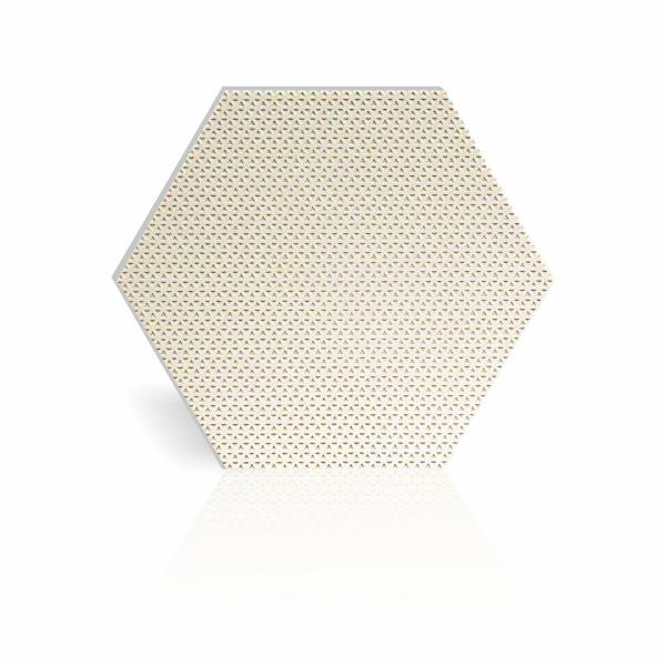 Płytka gresowa kremowa heksagonalna 33x33